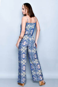 Blue Women's Summer Jumpsuit