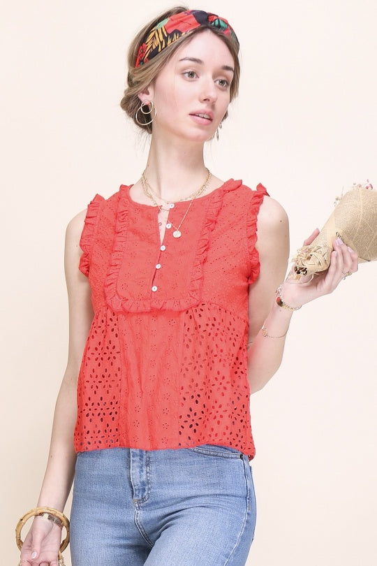 Red Summer Women's Top