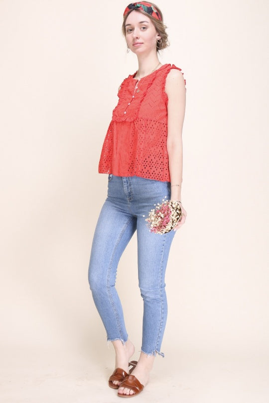 Red Summer Women's Top