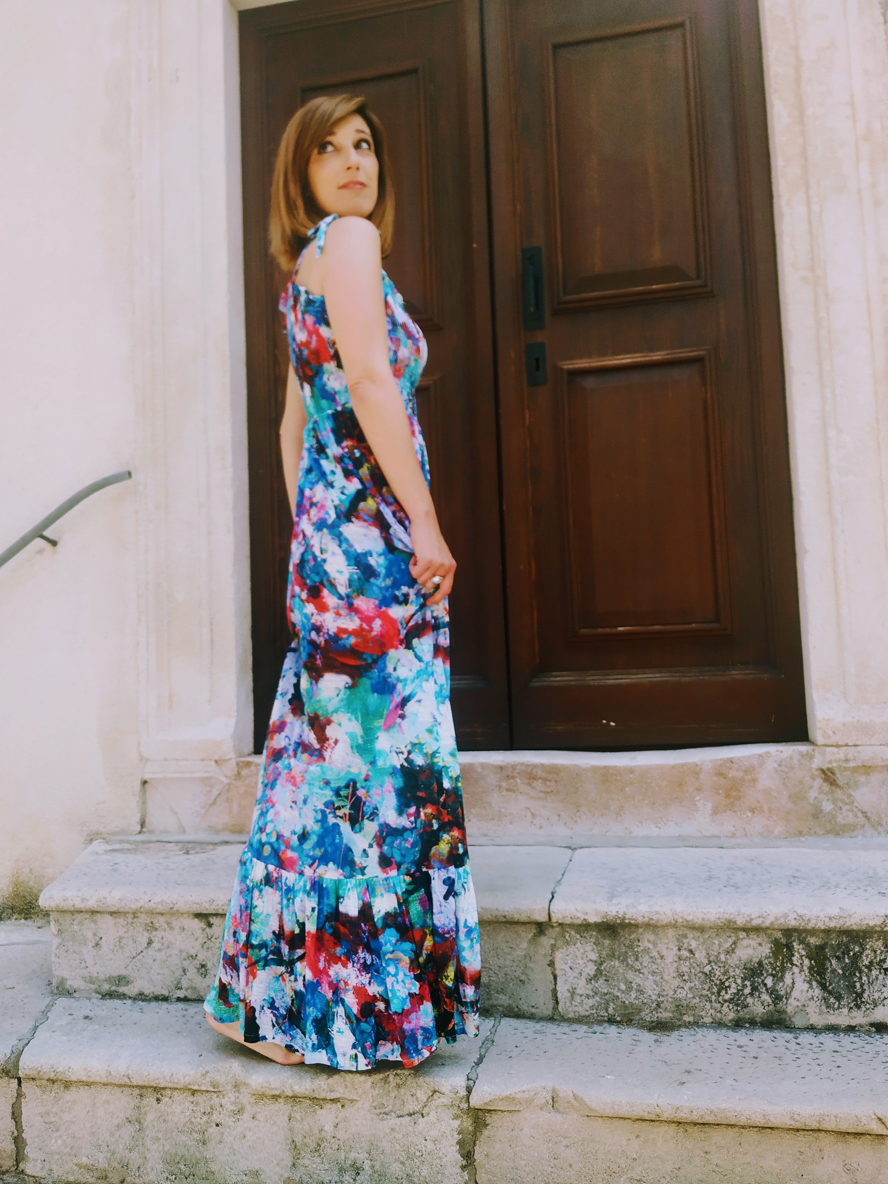 Colourful Print Summer Dress Sandrita