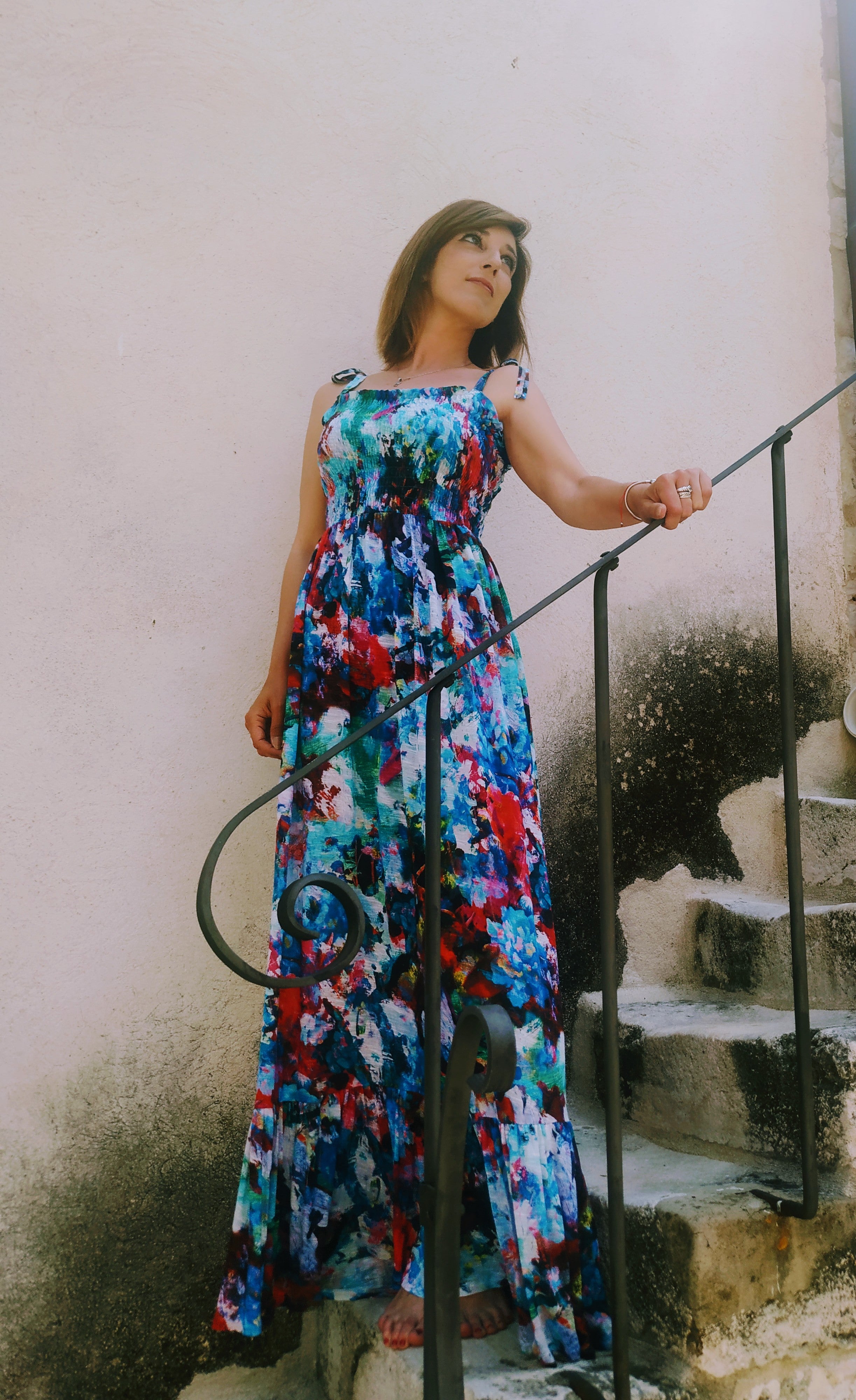 Colourful Print Summer Dress Sandrita