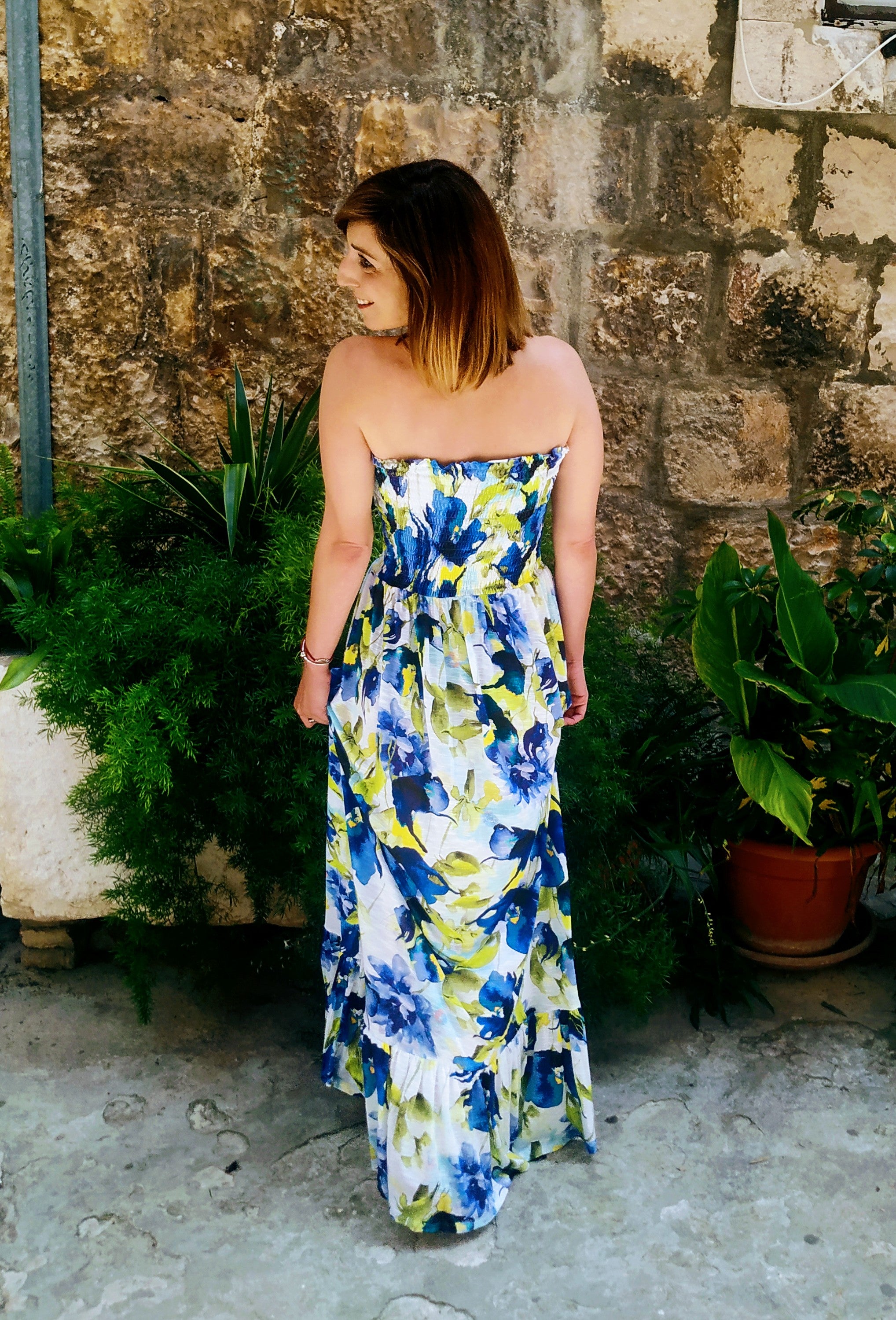 Viscose Long Summer Dress Iris