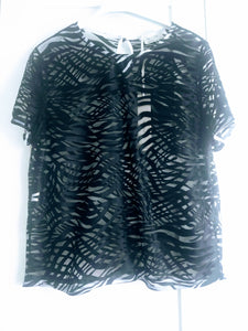 Black Transparent Women's Top