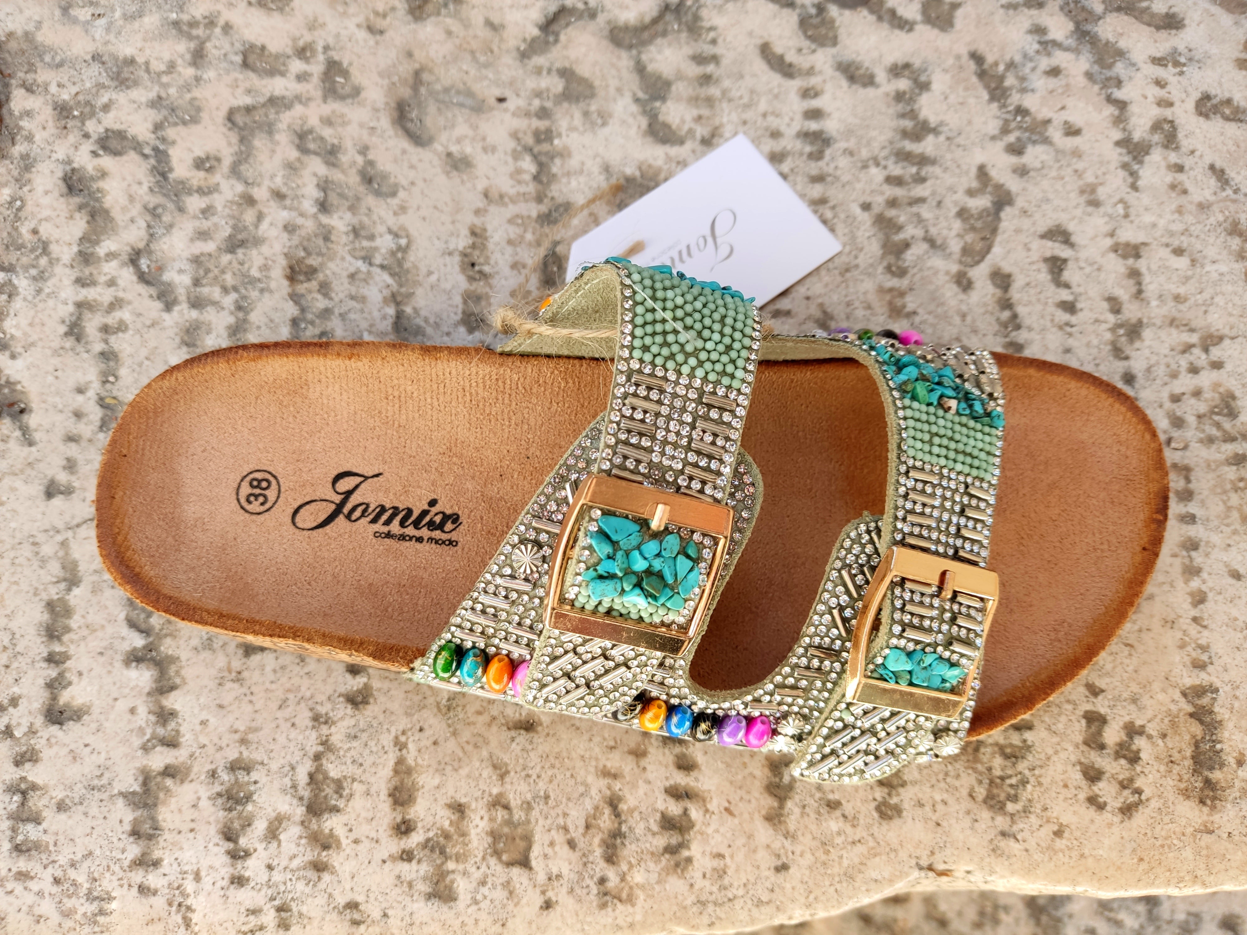 Women Anatomic Glitter Sandals