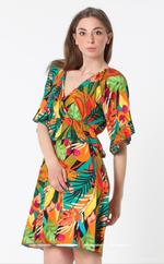 Load image into Gallery viewer, Colourful Viscose Short Dress
