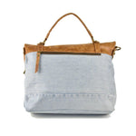 Load image into Gallery viewer, Denim  Leather Handbag/Shoulder Bag
