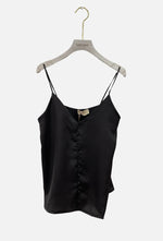 Load image into Gallery viewer, Black Satin Tank Top
