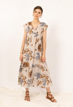 Load image into Gallery viewer, Summer Midi Dress Brown
